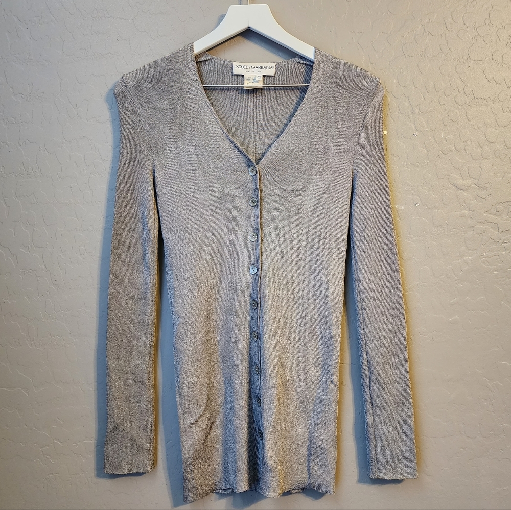 Vintage Dolce and Gabbana Cardigan Gray